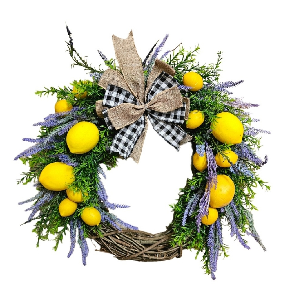 Lemon & Lavender wreath